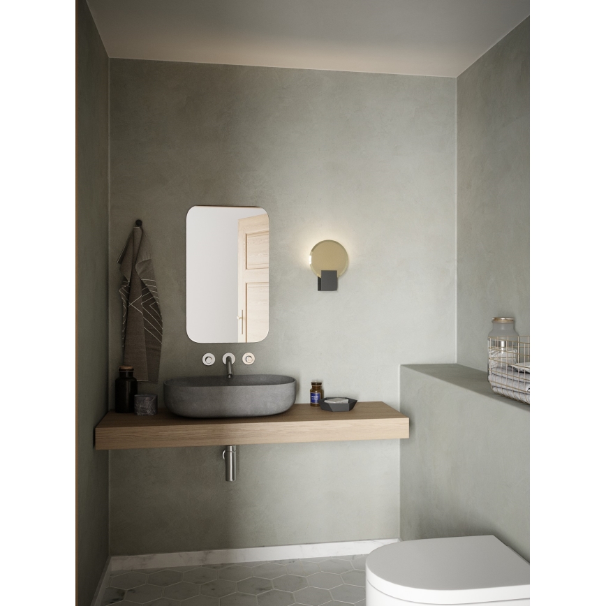 Nordlux - LED Prigušiva zidna lampa za kupaonicu HESTER LED/9,5W/230V IP44 crno