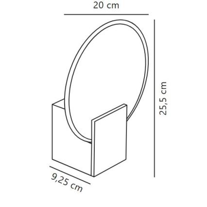 Nordlux - LED prigušiva kupatilska zidna svetiljka HESTER LED/9,5W/230V IP44 bela