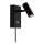 Nordlux - LED prigušiva zidna reflektorska lampa OMARI LED/3,2W/230V crno
