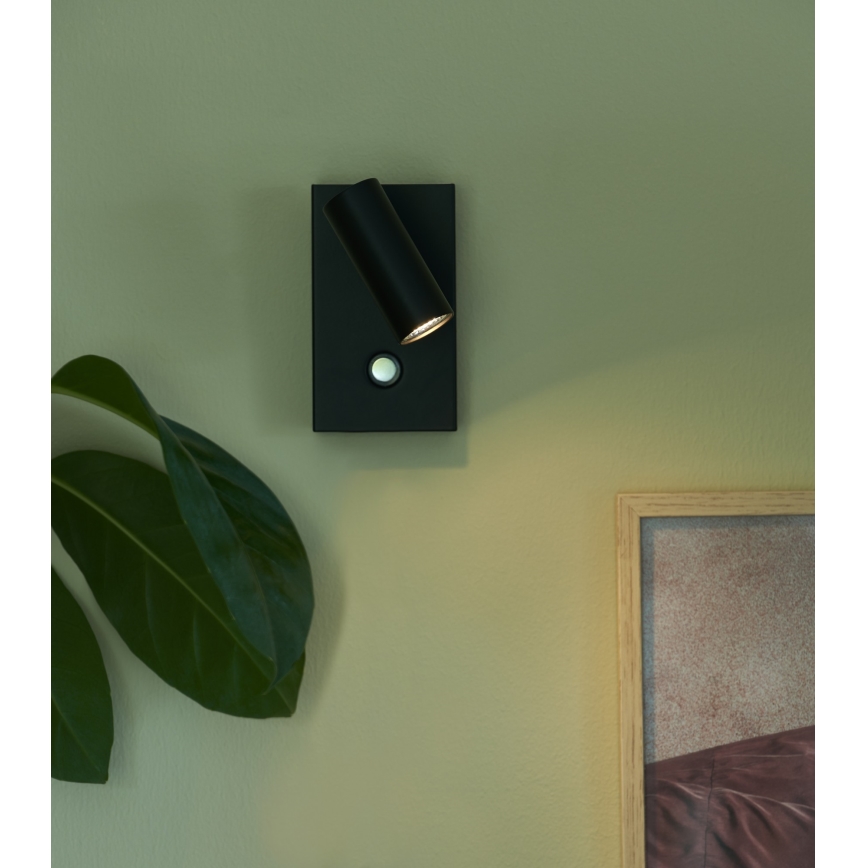 Nordlux - LED prigušiva zidna reflektorska lampa OMARI LED/3,2W/230V crno