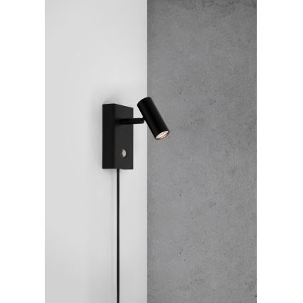 Nordlux - LED prigušiva zidna reflektorska lampa OMARI LED/3,2W/230V crno