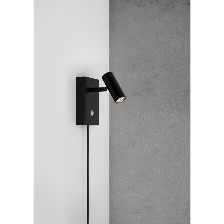 Nordlux - LED prigušiva zidna reflektorska lampa OMARI LED/3,2W/230V crno