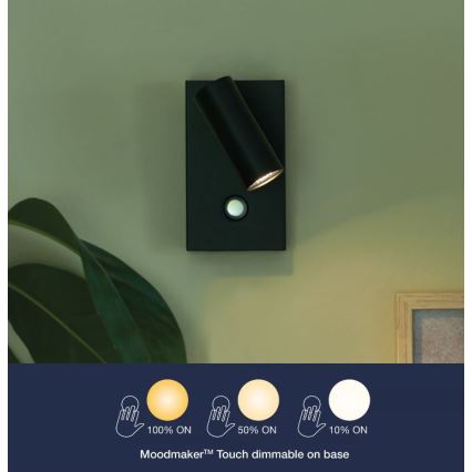 Nordlux - LED prigušiva zidna reflektorska lampa OMARI LED/3,2W/230V crno