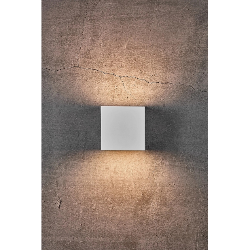 Nordlux - LED prigušiva spoljašnje zidno svetlo TURN LED/13,8W/230V IP54 bela