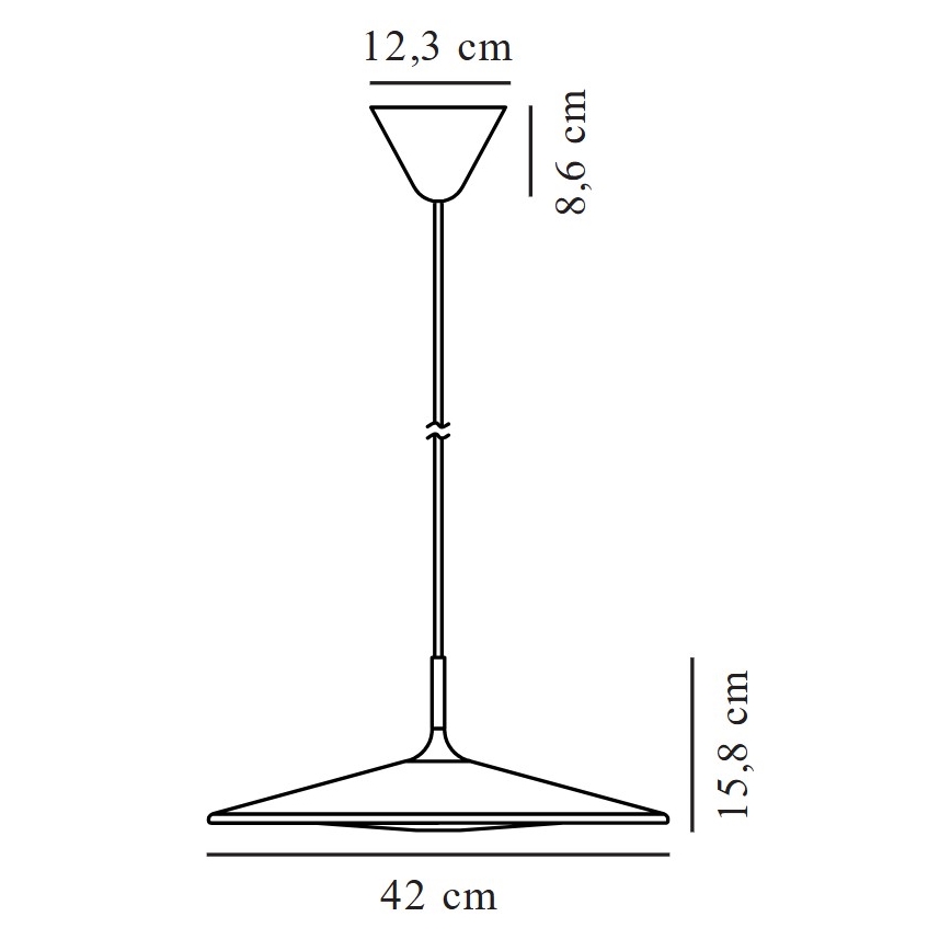 Nordlux - LED Prigušivi luster na sajli BALANCE LED/230V 2700K pr. 42 cm crno