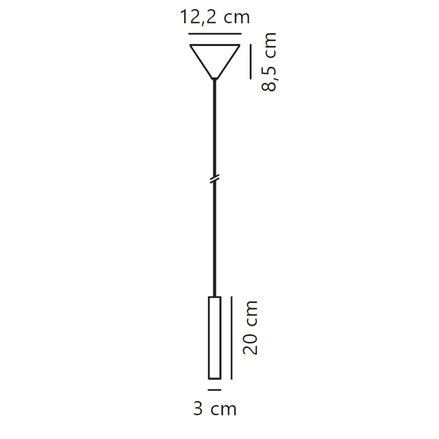 Nordlux - LED Prigušivi luster na sajli OMARI LED/4,4W/230V crno