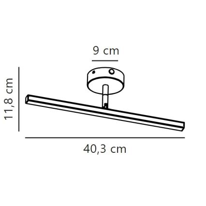 Nordlux - LED Rasveta za ogledalo u kupatilu IP LED/6,2W/230V IP44 40 cm mat krom