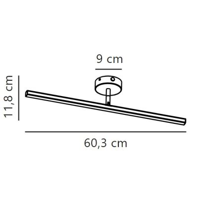 Nordlux - LED Rasveta za ogledalo u kupatilu IP LED/7,2W/230V IP44 60 cm mat krom