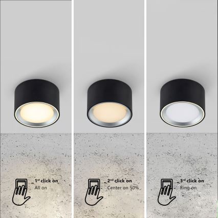 Nordlux - LED Reflektorska lampa za kupatilo LANDON LED/6,5W/230V IP44 crno