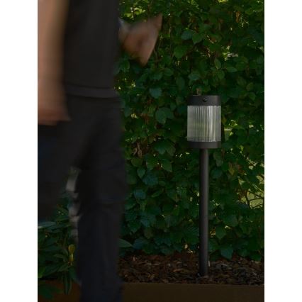 Nordlux - LED solarna lampa COUPAR LED/3,2W/5V 3000K IP44 crna 1800 mAh