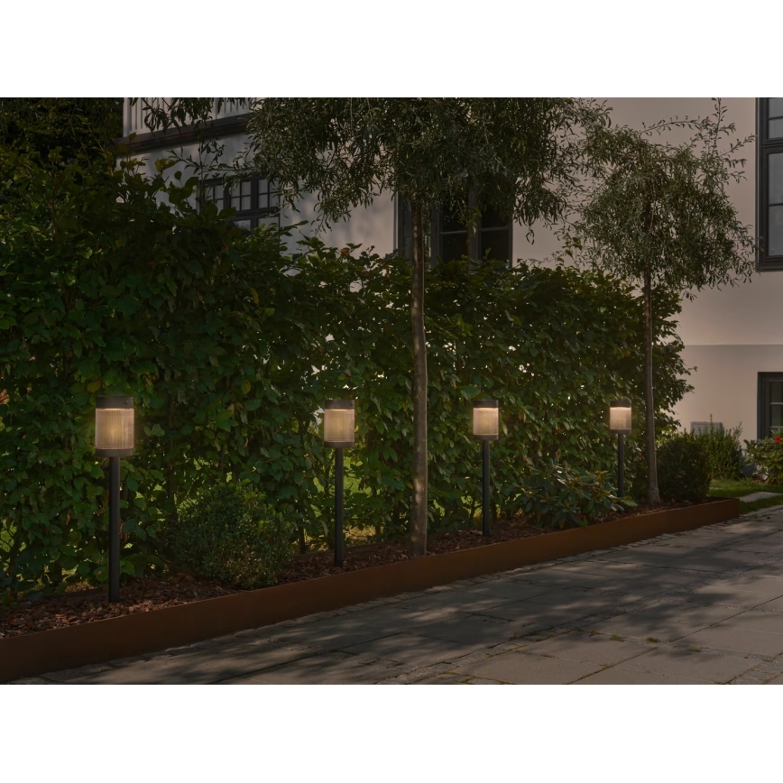 Nordlux - LED Solarna lampa COUPAR LED/3,2W/5V 3000K IP44 crno