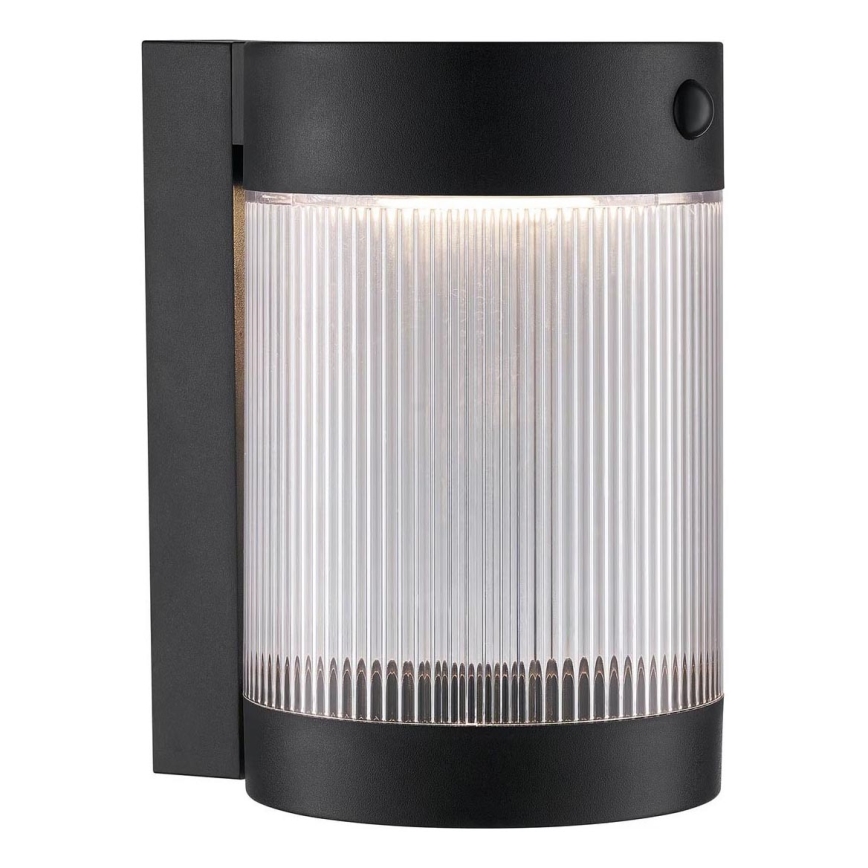 Nordlux - LED Solarna zidna lampa sa senzorom COUPAR LED/3,2W/5V 3000K IP44 1800 mAh crno