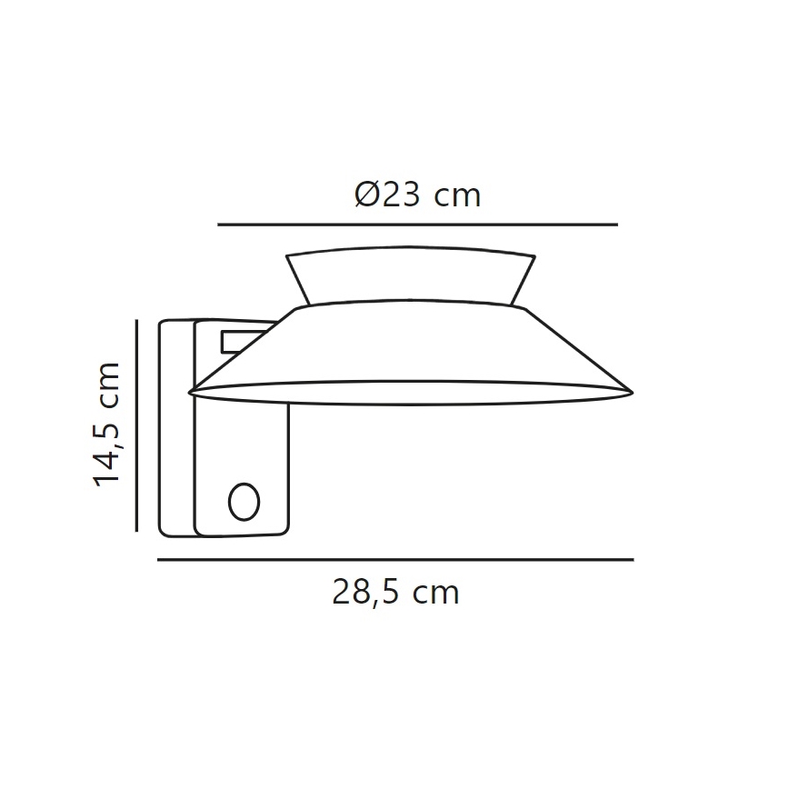 Nordlux - LED Solarna zidna lampa sa senzorom JUSTINA LED/5W/3,7V IP44