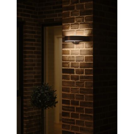 Nordlux - LED Solarna zidna lampa sa senzorom MONAY LED/5W/5V 3000K IP44 crno