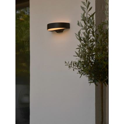 Nordlux - LED Solarna zidna lampa sa senzorom MONAY LED/5W/5V 3000K IP44 crno