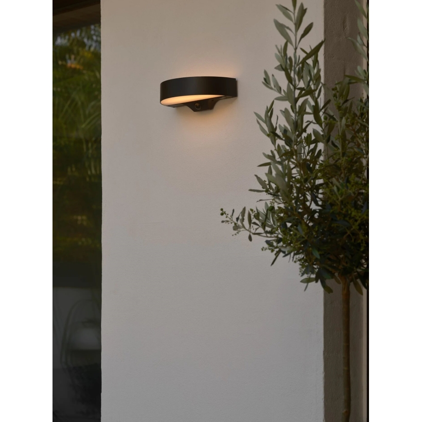 Nordlux - LED Solarna zidna lampa sa senzorom MONAY LED/5W/5V 3000K IP44 crno