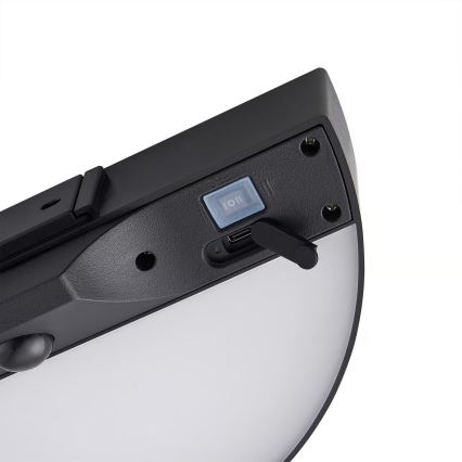 Nordlux - LED Solarna zidna lampa sa senzorom MONAY LED/5W/5V 3000K IP44 crno