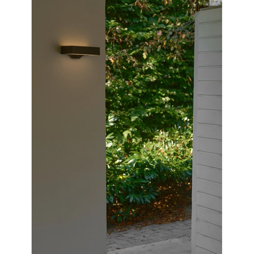 Nordlux - LED Solarna zidna lampa sa senzorom MONAY LED/5W/5V 3000K IP44 crno