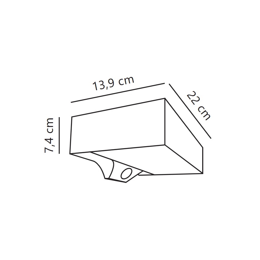 Nordlux - LED Solarna zidna lampa sa senzorom MONAY LED/5W/5V 3000K IP44 crno