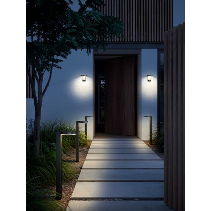 Nordlux - LED Solarna zidna lampa sa senzorom RICA LED/5W/3,7V IP44 okrugli