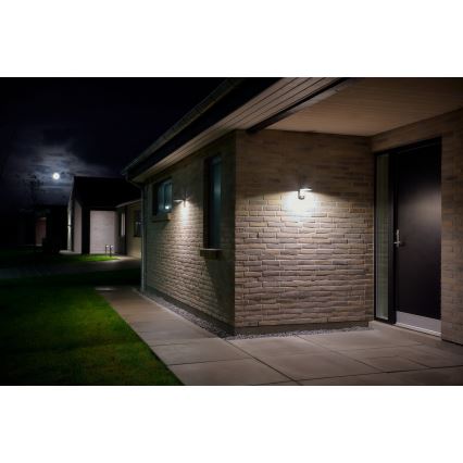 Nordlux - LED Solarna zidna lampa sa senzorom RICA LED/5W/3,7V IP44 okrugli