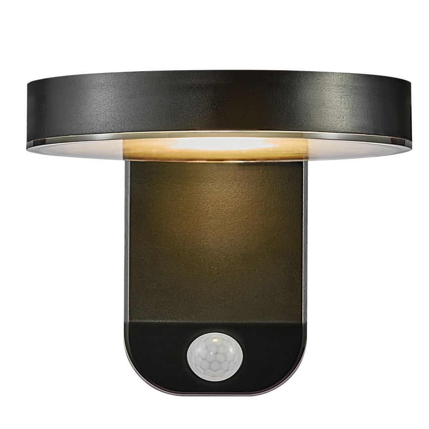 Nordlux - LED Solarna zidna lampa sa senzorom RICA LED/5W/3,7V IP44 okrugli