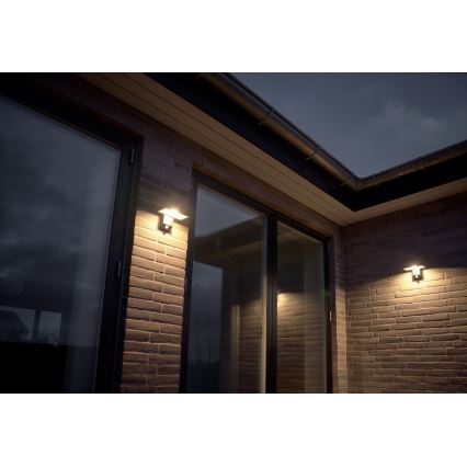 Nordlux - LED Solarna zidna lampa sa senzorom RICA LED/5W/3,7V IP44 uglast