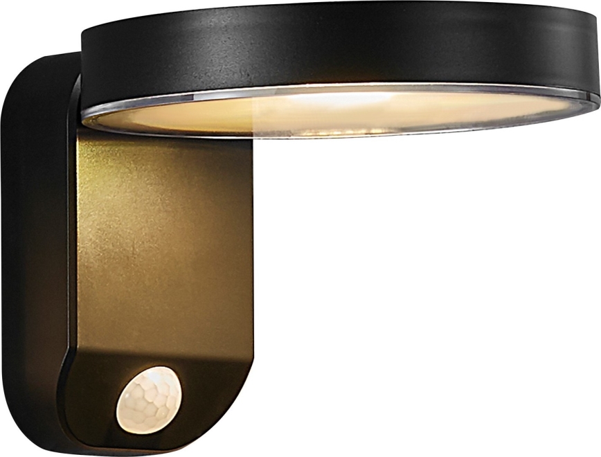 Nordlux - LED Solarna zidna lampa sa senzorom RICA LED/5W/3,7V IP44 okrugli