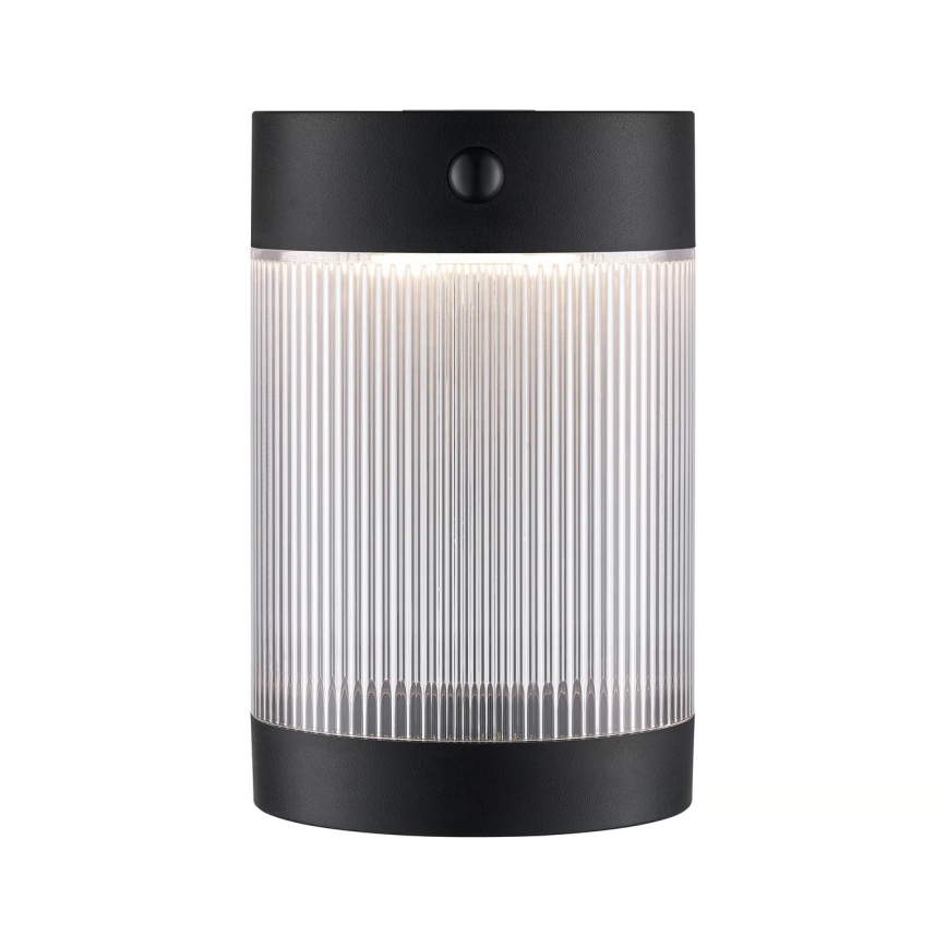 Nordlux - LED Solarna zidna lampa sa senzorom COUPAR LED/3,2W/5V 3000K IP44 crno