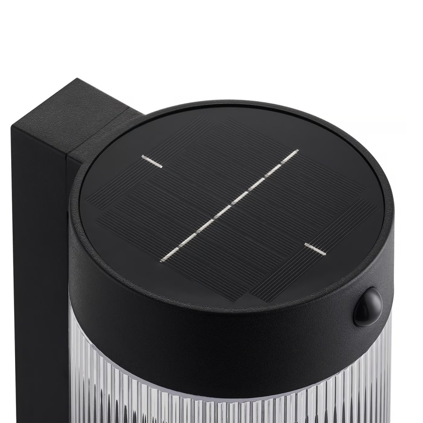 Nordlux - LED Solarna zidna lampa sa senzorom COUPAR LED/3,2W/5V 3000K IP44 crno