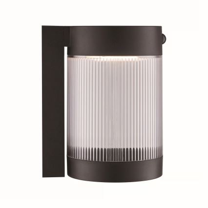 Nordlux - LED Solarna zidna lampa sa senzorom COUPAR LED/3,2W/5V 3000K IP44 crno