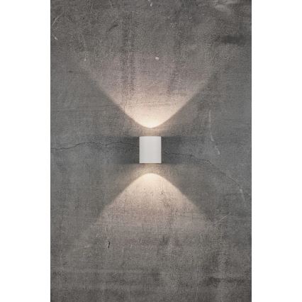 Nordlux - LED spoljašnja zidna svetiljka CANTO 2xLED/5,5W/230V IP44 bela