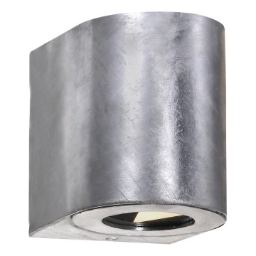 Nordlux - LED spoljašnje zidno svetlo CANTO 2xLED/5,5W/230V IP44 srebrna