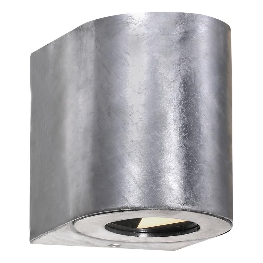 Nordlux - LED spoljašnje zidno svetlo CANTO 2xLED/5,5W/230V IP44 srebrna