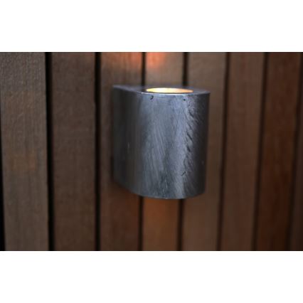 Nordlux - LED spoljašnje zidno svetlo CANTO 2xLED/5,5W/230V IP44 srebrna