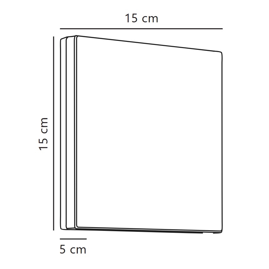 Nordlux - LED Spoljna zidna lampa ARTEGO LED/7,2W/230V 3000K IP54 crno