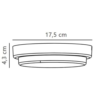 Nordlux - LED Spoljna zidna lampa CUBA LED/6,5W/230V IP54 pr. 17,5 cm bela