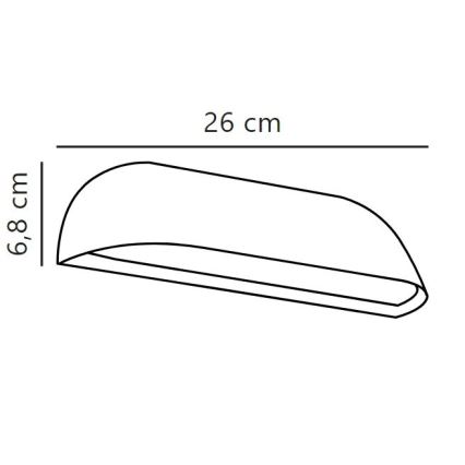 Nordlux - LED Spoljna zidna lampa FRONT LED/9,5W/230V IP44