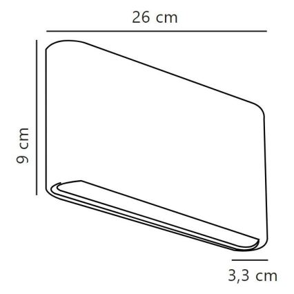 Nordlux - LED Spoljna zidna lampa KINVER LED/10W/230V IP54 crno
