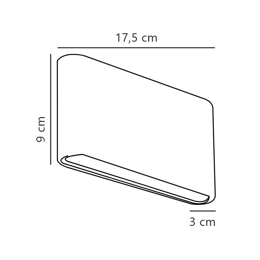 Nordlux - LED Spoljna zidna lampa KINVER LED/8,5W/230V IP54 crno
