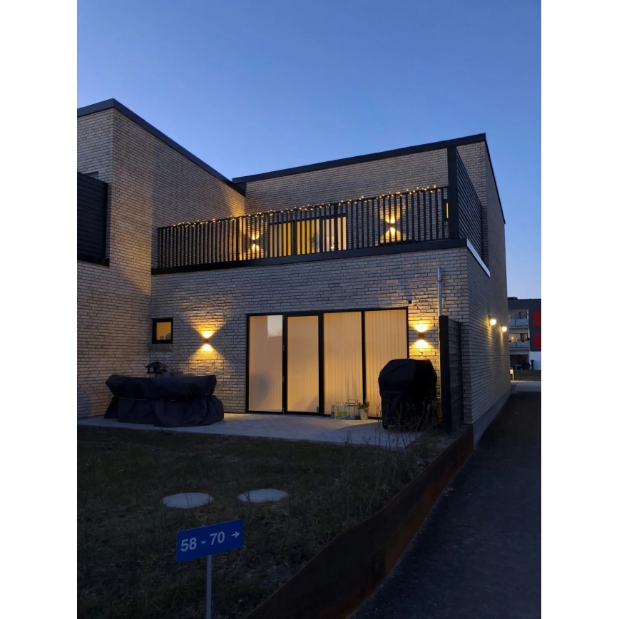 Nordlux - LED Spoljna zidna lampa ROLD LED/10,5W/230V 3000K IP54 crno