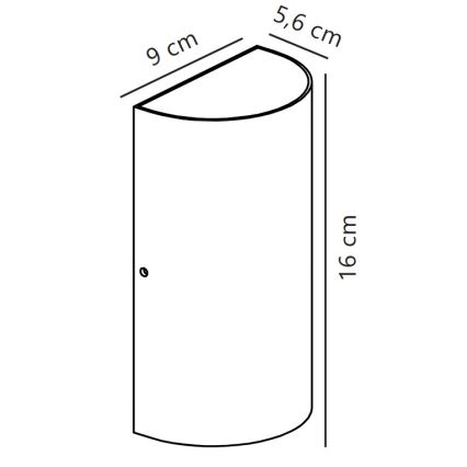 Nordlux - LED Spoljna zidna lampa ROLD LED/10,5W/230V 3000K IP54 crno