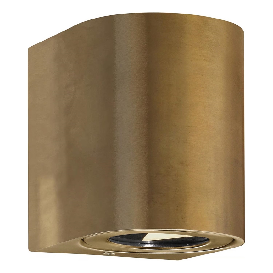 Nordlux - LED spoljno zidno svetilo CANTO 2xLED/5,5W/230V IP44 mesing