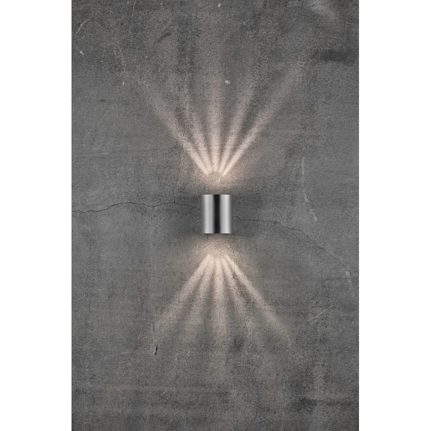 Nordlux - LED spoljno zidno svetlo CANTO 2xLED/5,5W/230V IP44 nerđajući čelik