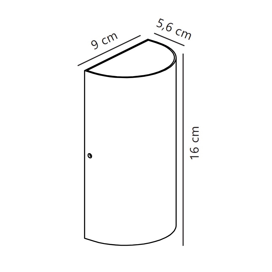 Nordlux - ROLD LED spoljašnje zidno svetlo LED/10,5W/230V 3000K IP54 crno