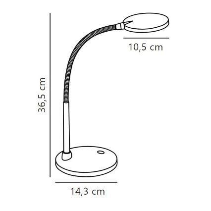 Nordlux - LED Stona lampa DOVE LED/4,5W/230V