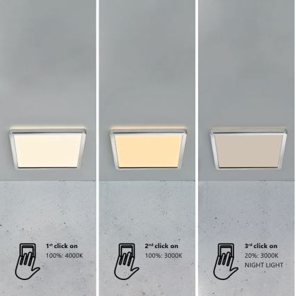 Nordlux - LED prigušiva kupatilska plafonska lampa OJA LED/14,5W/230V 3000/4000K IP54 30x30 cm