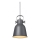 Nordlux - Luster na sajli ADRIAN 1xE27/25W/230V pr. 16 cm antracit