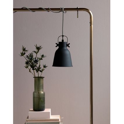 Nordlux - Luster na sajli ADRIAN 1xE27/25W/230V pr. 16 cm antracit