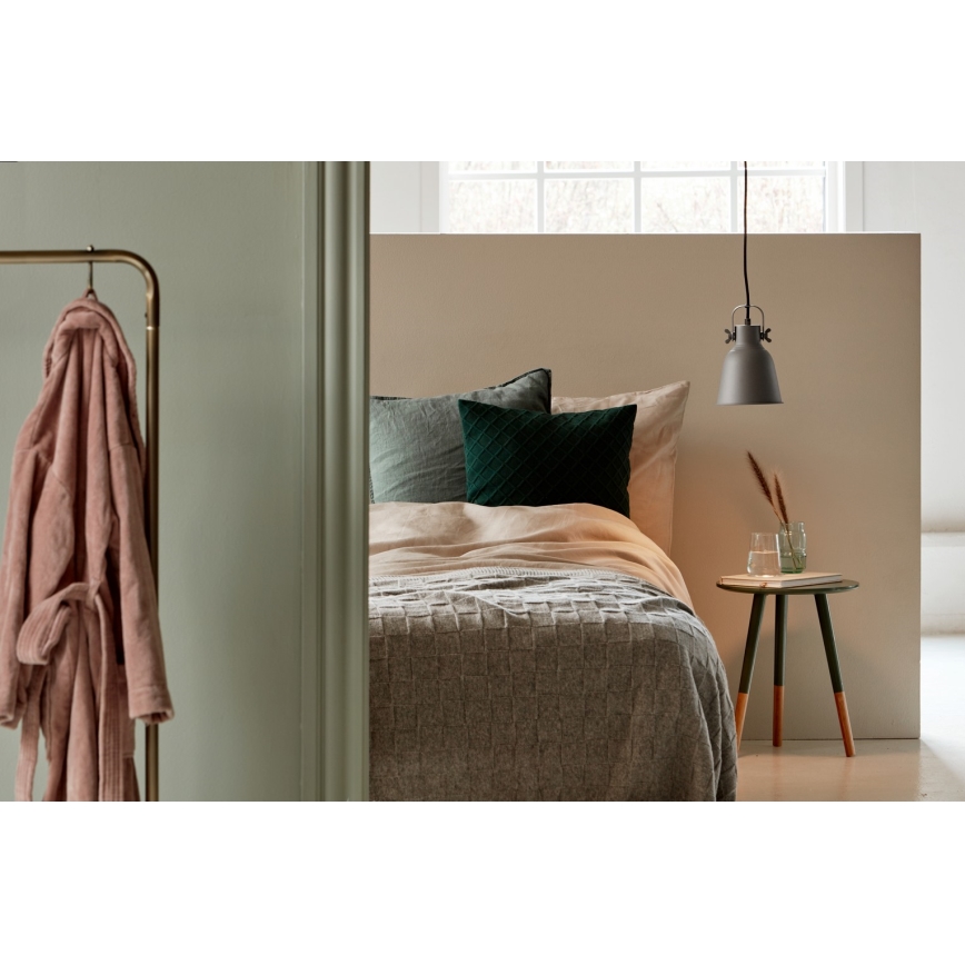 Nordlux - Luster na sajli ADRIAN 1xE27/25W/230V pr. 16 cm sivo